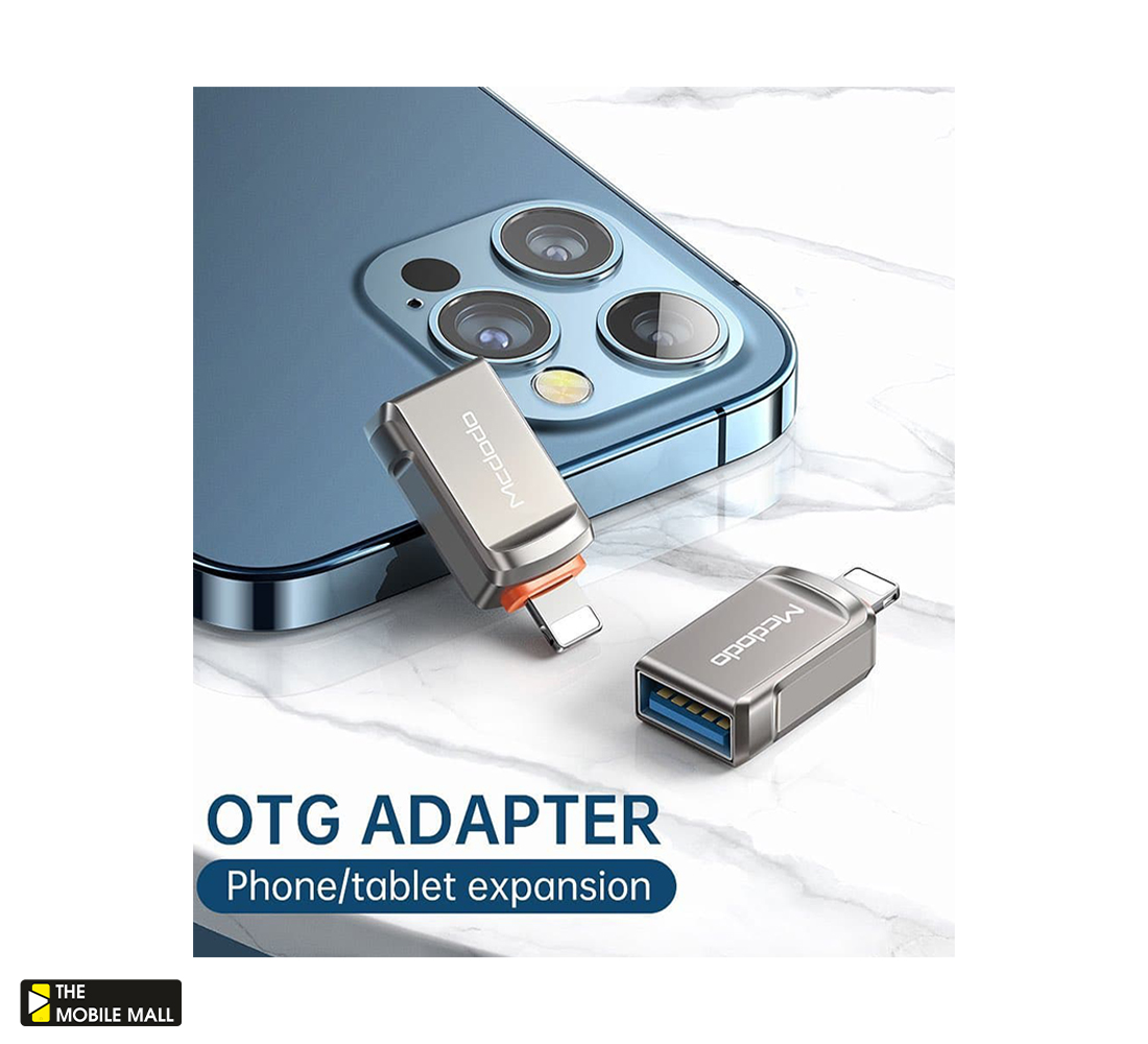 مبدل اوتی‌جی آیفون یواس‌بی به لایتنینگ مک‌دودو MCDODO OTG USB-A 3.0 To