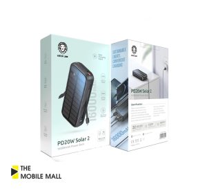 پاوربانک 16000mah power bank  Solar charging panel